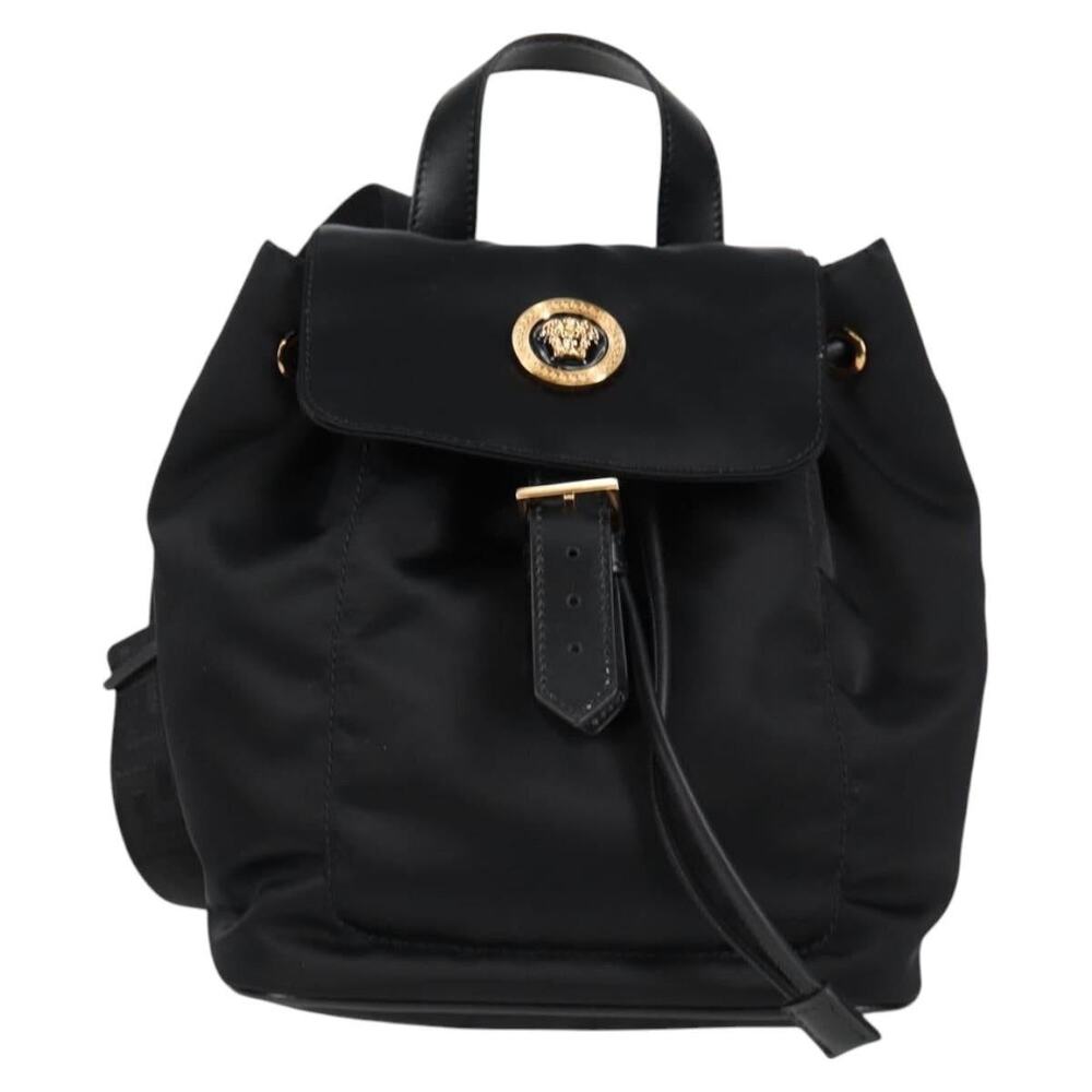 Versace Nylon Backpack Black